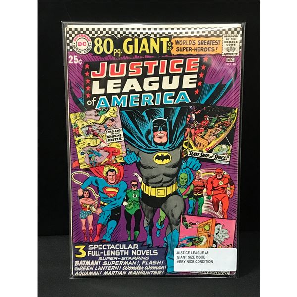 JUSTICE LEAGUE OF AMERICA #48 GIANT SIZED ISSUE - DC COMICS