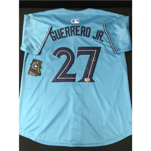 VLADIMIR GUERRERO JR SIGNED TORONTO BLUE JAYS CUSTOM JERSEY - ELITE SPORTS COA