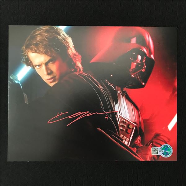 HAYDEN CHRISTENSEN SIGNED DARTH VADER 8X10 - WWOC COA