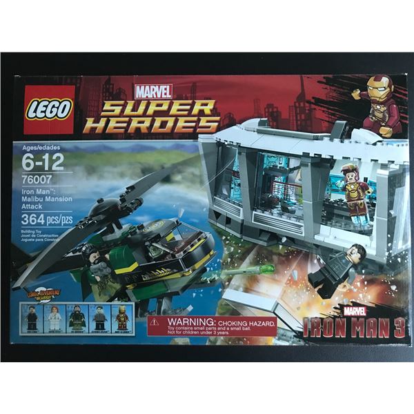 LEGO MARVEL SUPER HEROES #76007 IRON MAN MALIBU MANSION ATTACK SEALED IN ORIGINAL PACKAGING