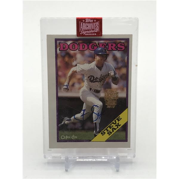 TOPPS ARCHIVES SIGNATURE SERIES STEVE SAX SIGNED TRADING CARD 43/54