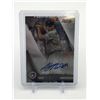 Image 1 : 2019 BOWMAN'S BEST BASEBALL ALEK MANOAH SIGNED TRADING CARD