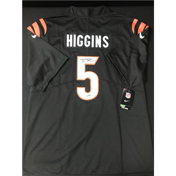 TEE HIGGINS SIGNED CINCINATTI BENGALS CUSTOM JERSEY - ELITE COA