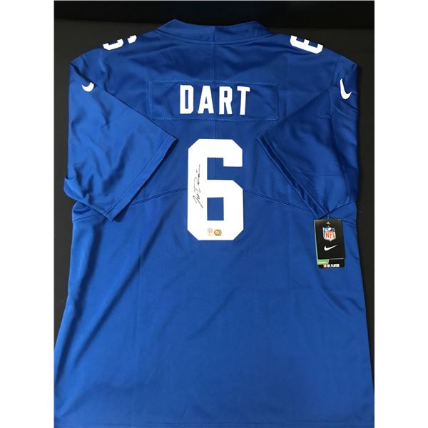 JAXSON DART SIGNED NEW YORK GIANTS CUSTOM JERSEY - ELITE COA