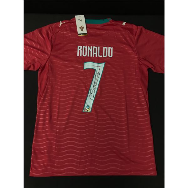 CHRISTIANO RONALDO SIGNED PORTUGAL CUSTOM JERSEY - ELITE COA