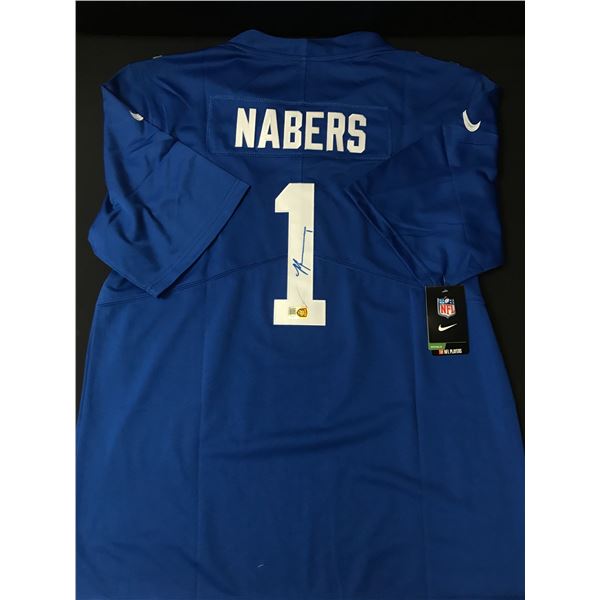 MALIK NABERS SIGNED NEW YORK GIANTS CUSTOM JERSEY - ELITE COA
