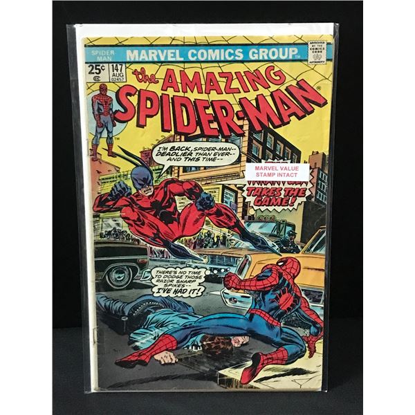 THE AMAZING SPIDERMAN #147 VALUE STAMP INTACT - MARVEL COMICS