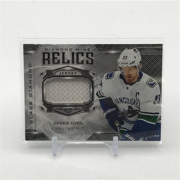2019-20 UPPER DECK BLACK DIAMOND HOCKEY HENRIK SEDIN PATCH TRADING CARD