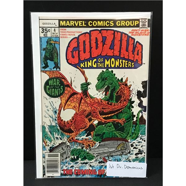 GODZILLA #4 1ST DR. DEMONICUS - MARVEL COMICS