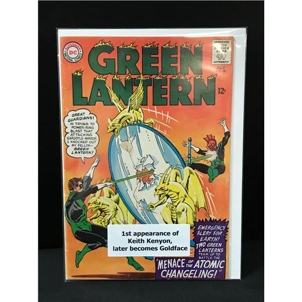 GREEN LANTERN #38 1ST APP KEITH KENYON LATER BECOMES GOLDFACE - DC COMICS