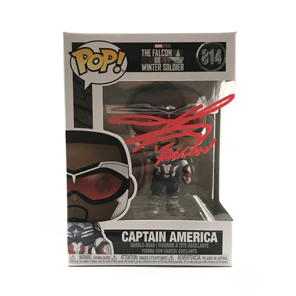 ANTHONY MACKIE SIGNED CAPTAIN AMERICA FUNKO POP - KB COA