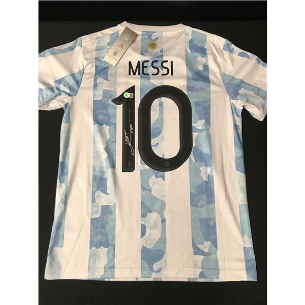LIONEL MESSI SIGNED ARGENTINA JERSEY - BECKETT COA