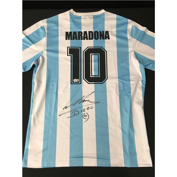 MARADONNA SIGNED ARGENTINA JERSEY - BECKETT COA