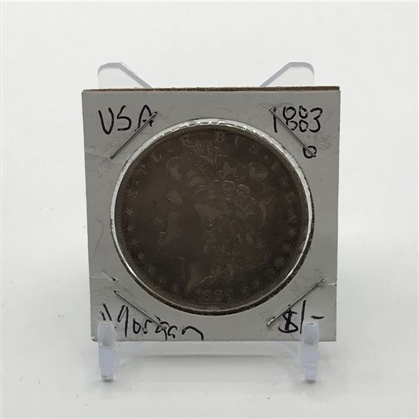 MORGAN SILVER DOLLAR - MINTED IN 1883 IN NEW ORLEANS