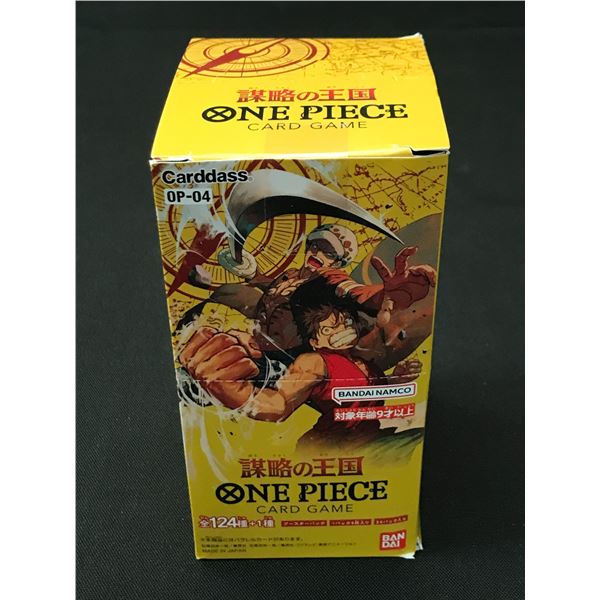 ONE PIECE TCG KINGDOM OF INTRIGUE OP-04 SEALED JAPANESE TRADING CARD BOX