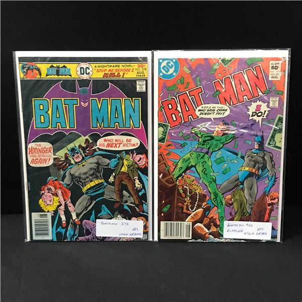 LOT OF 2 BATMAN COMICS - DC COMICS