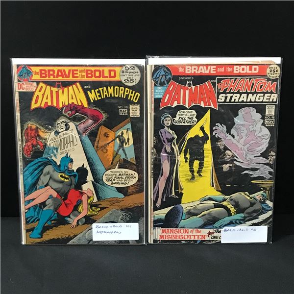 LOT OF 2 BRAVE AND THE BOLD COMICS - DC COMICS