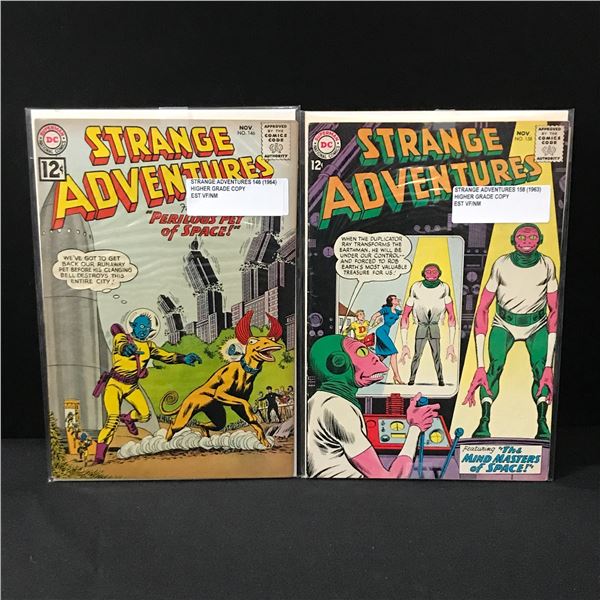 LOT OF 2 STRANGE ADVENTURES COMICS (1963/4) - DC COMICS