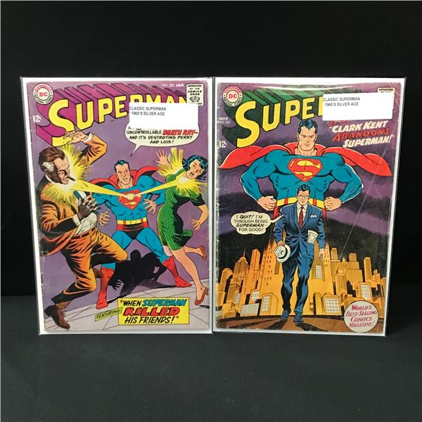 LOT OF 2 SUPERMAN COMICS (1960'S) - DC COMICS