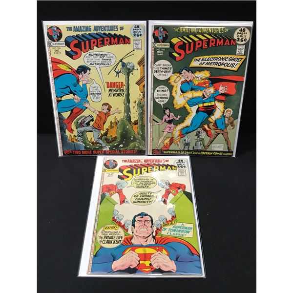 LOT OF 3 SUPERMAN COMICS (1960'S) - DC COMICS