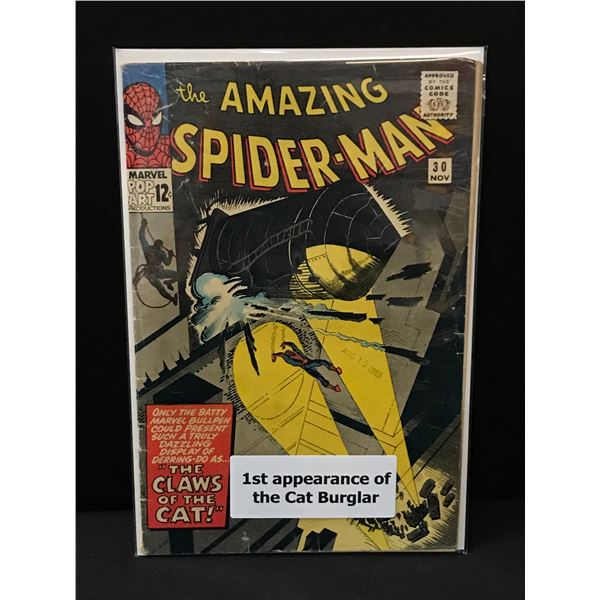THE AMAZING SPIDERMAN #30 1ST APP THE CAT BURGLAR - MARVEL COMICS