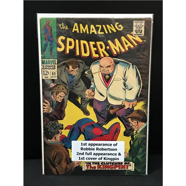 THE AMAZING SPIDERMAN #51 1ST KINGPIN COVER - MARVEL COMICS