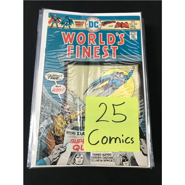 LOT OF 25 SUPER HERO COMICS COMICS (BAGGED AND NOARDED