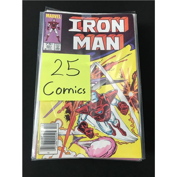 LOT OF 25 SUPER HERO COMICS COMICS (BAGGED AND NOARDED