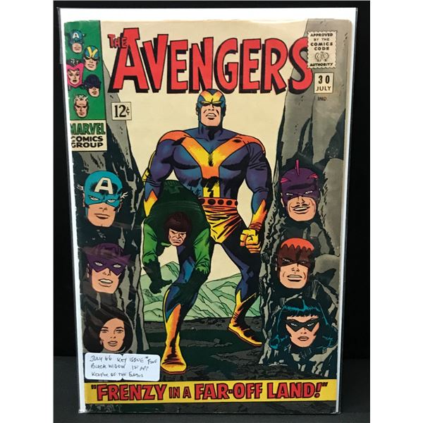 THE AVENGERS #30 1ST APP KEEPER OF THE FLAME - MARVEL COMICS