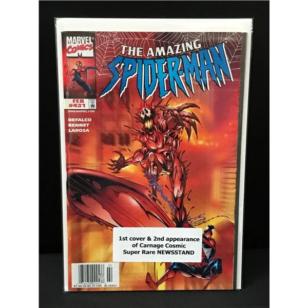 THE AMAZING SPIDERMAN #431 2ND APP CARNAGE COSMIC - MARVEL COMICS