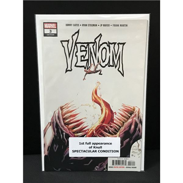 VENOM #3 1ST FULL APP KNULL - MARVEL COMICS