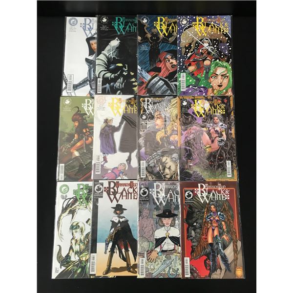 LOT OF 12 WARRIOR NUN BLACK AND WHITE COMICS