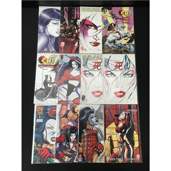 LOT OF 12 SHI COMICS - HARRIS COMICS