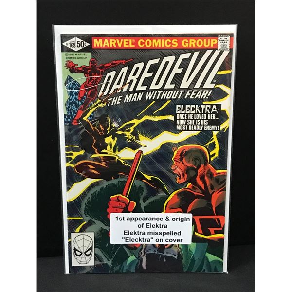 DAREDEVIL #168 1ST APP & ORIGIN OF ELEKTRA - MARVEL COMICS