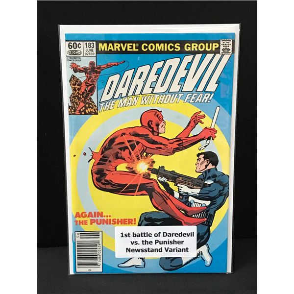 DAREDEVIL #183 1ST BATTLE VS PUNISHER NEWSSTAND VARIANT - MARVEL COMICS