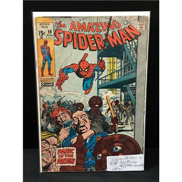 THE AMAZING SPIDERMAN #99 1ST APP JOHNNY CARSON & ED MCMAHON - MARVEL COMICS