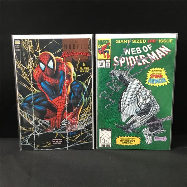 LOT FO 2 COMICS FEATURING SPIDERMAN - MARVEL COMICS