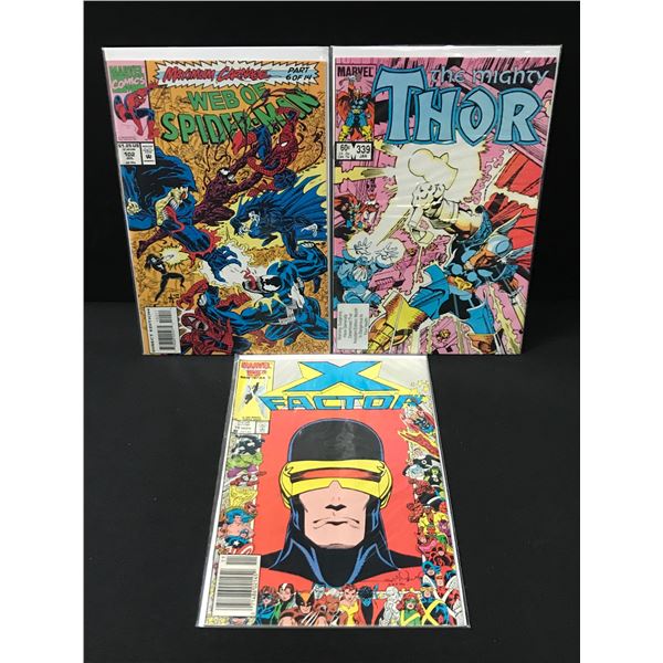 LOT OF 3 MARVEL COMICS - VARIOUS TITLES