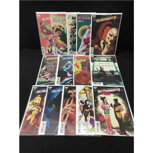 LOT OF 14 RUNAWAYS COMICS - MARVEL COMICS
