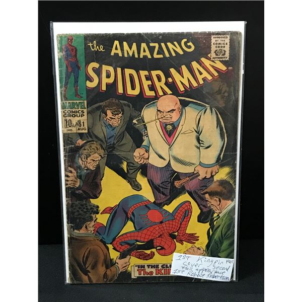THE AMAZING SPIDERMAN #51 (1967) 1ST KINGPIN COVER - MARVEL COMICS