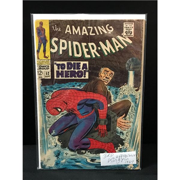 THE AMAZING SPIDERMAN #52 (1967) 3RD APP KINGPIN - MARVEL COMICS