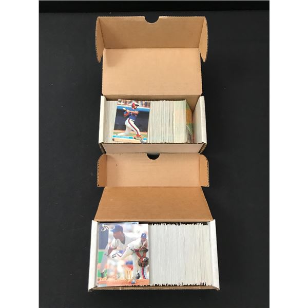 BOX OF BASEBALL TRADING CARDS