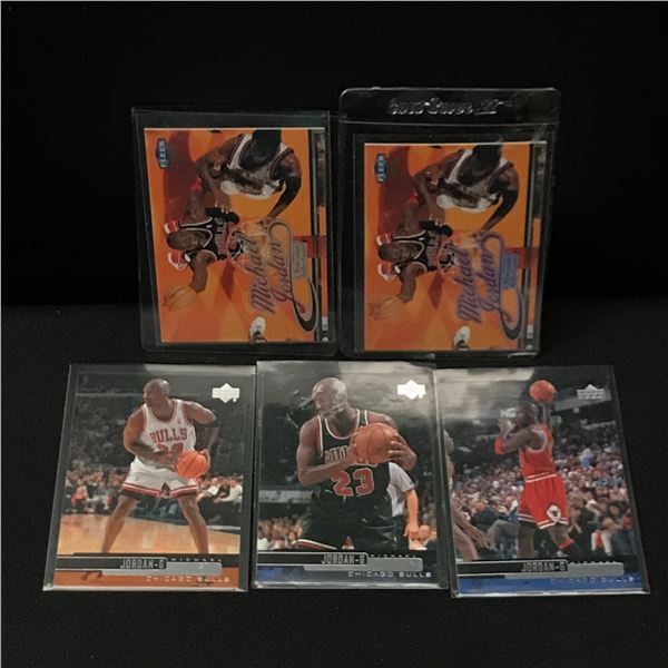 LOT OF 5 MICHAEL JORDAN TRADING CARDS