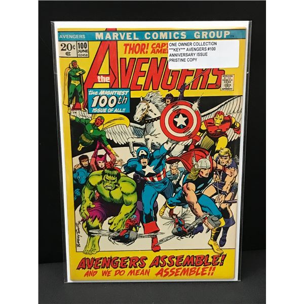 THE AVENGERS #100 ONE OWNER COLLECTION - MARVEL COMICS