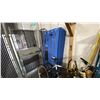 Image 5 : CONTENTS OF SHIPPING WORK AREA - 2 METAL SHELVING UNITS, WORK BENCH, DESK, ASSORTED CHAIRS,