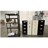 Image 1 : METAL SHELF RACKING UNIT AND 4 METAL FILING CABINETS