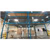 Image 2 : BLUE PALLET RACKING - (5) 16FT X 3 1/2FT UPRIGHTS 3 1/4" X 2" WITH 6" X 8" X 3/8" THICK