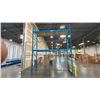 Image 3 : BLUE PALLET RACKING - (5) 16FT X 3 1/2FT UPRIGHTS 3 1/4" X 2" WITH 6" X 8" X 3/8" THICK