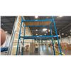 Image 4 : BLUE PALLET RACKING - (5) 16FT X 3 1/2FT UPRIGHTS 3 1/4" X 2" WITH 6" X 8" X 3/8" THICK