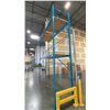 Image 6 : BLUE PALLET RACKING - (5) 16FT X 3 1/2FT UPRIGHTS 3 1/4" X 2" WITH 6" X 8" X 3/8" THICK